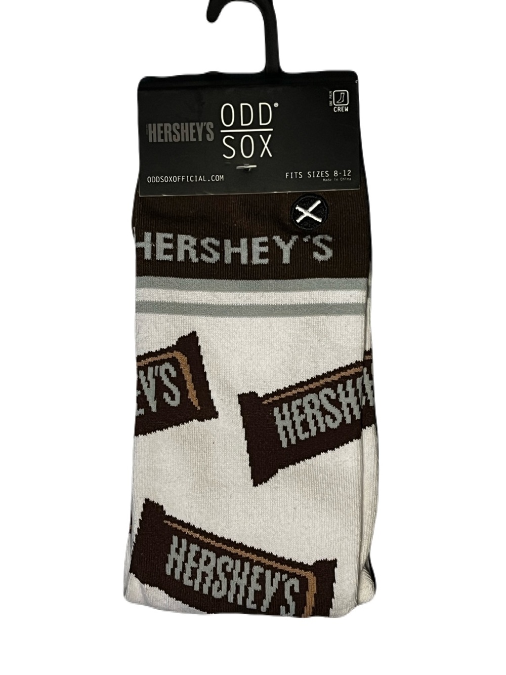Odd Sox x Hershey's White & Brown Crew Socks